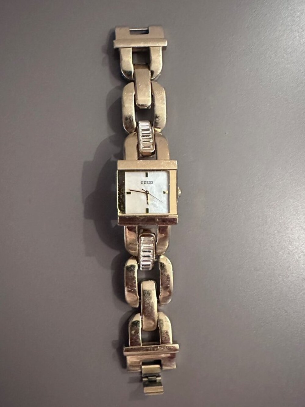 Guess Gold Tone Bracelet Watch